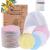 Reusable Makeup Remover Pads| Bamboo Fiber Organic Cotton Pads Face| Cotton Rounds Eyes Make Up Remover Pads Zero Waste Washable| for All Skin Types | 1 Laundry Bag+1 Storage Bag| 16 Pcs 16 Count (Pack of 1)