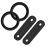 YNR PEACOCK SAFETY IRONS STIRRUPS RUBBER RINGS & LEATHER CLIPS TABS REPLACEMENT 1 PAIR
