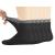 Yomandamor Men's Bamboo Diabetic Ankle Socks with Seamless Toe and Non-Binding Top,6 Pairs L Size(10-13) Large (6 Pair) 6 Pairs Black With Grep Top