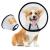 Mesybveo 2 piece of break for dogs for dogs hewn ruff's cat made of plastic light elisabethan collar cone adjustable breaker for pets dog funnel for cats dogs (18-27cm)