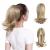 CJL HAIR Clip in Ponytail Extension 12 Inch Dirty Blonde Curly Ponytail Hair Extensions Synthetic Fake Short Hair Pony Tail Extension Hairpieces for Women Girls