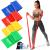 4-set fitness straps 2m resistance bands long gymnastics band in 4 strength fitness band resistance tapes for pilates yoga rehabilitation for men and women multicolored