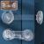 10 pieces cabinet lock Baby children's safety set Child lock Cabinet Refrigerator Fuse Baby Cabinet Construction Window Child Control without Drilling (Long Stalk + Short Stalk) Transparent