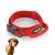 Pettec dog collar made of neoprene & nylon collar with handle for small & large dogs softly padded (S-XL) extremely robust & water-repellent adjustable adjustable collar & drag line red collar m (43-52 cm) red