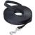 Loutep Training Lead for Dogs 3m 5m 10m 15m 20m 25m 30m Strong Nylon Rope Extra Long Line Dog Lead Leash with Padded Handle for Large Medium Small Puppy Recall Pet Walking Obedience Outdoor Play 10m Black