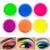 FindinBeauty Neon Pigment Eyeshadow Powder UV Glow Blacklight 6 Mixed Bright True Colors Eye Shadow Pigments Fluorescent Matte Mica Dye Colorant Neon Makeup Set (6NE) 6color