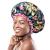 Mikimini Large shower hood for women with long hair rainforest bath shower hood with pink lace reusable waterproof shower hood for girls XL (1 piece) rainforest