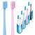 Y-key orthodontic toothbrush V-shape soft bristle 4 packs (color-sorted color not selectable) very soft toothbrush toothbrush 4 pieces (1 Pack)