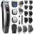 Cordless Hair Clippers for Men - GLAKER 3 in 1 Versatile Hair Trimmer with 13 Guards, 3 Detachable Blades & Turbo Motor, Professional Beard Grooming Kit for Barbers, USB C Rechargeable