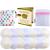 Baby bliss bamboo still inserts washable (14-pack) contoured ultra-suction strong leak-proof extra soft subtle durable (white/beige 12cm) 12cm white/beige