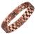 MagEnergy Copper Magnetic Bracelets for Men Double Row Strength Magnets with Removal Tool and Gift Box (Link Bracelet A)