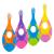 Slotic Baby Toothbrush for 0-2 Years, Safe and Sturdy, Toddler Oral Care Teether Brush, Extra Soft Bristle for Baby Teeth and Infant Gums, Dentist Recommended (4-Pack) 4 Pack