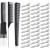 50Pcs Pin Curl Clips  IKOCO Hairdressing Double Prong Hair Clips with 3Pcs Comb Set for Setting Curls  Hair Salon or Barber  Silver