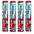 4 x Colgate 360 Whole Mouth Clean Toothbrush with Tongue Cleaner MEDIUM