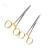 Premium German Stainless- Set of 2 PCS Gold Handle Mosquito Locking HEMOSTAT Forceps Straight + Curved 5-Cynamed