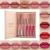 12 colors matt nude lipstick set velvety durable non-stick cup of liquid sexy lip gloss smooth lip tinting make-up gift box set a