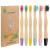 NUDUKO Bamboo Kids Toothbrushes (6 Pack) - Soft Bristle Organic Compostable BPA Free Toothbrush for Kids Toddler Baby Tooth Brush Eco Friendly Natural Biodegradable Wooden Toothbrush Normal Handle