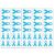 40 Light Blue Ribbon Temporary Tattoos: Prostate Cancer  Stroke  Heart Disease Awareness Tattoo
