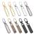 Zipper zipper 10 pieces of removable rice fastener spare parts metal zipper trailer zipper pull replacement for jackets clothing pants wallet handbag (5 colors)