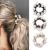Brinie Hair Ties Black Elastic Hair Scrunchies Pearl Hair Bands Crystal Hair Ropes Hair Accessories for Women and Girls (Pack of 3)