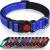 Taglory dog collar soft padded neoprene nylon dog collar for extra large dogs adjustable and reflective for training dark blue XL (1 -pack) dark blue