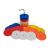 Uber Soccer Mini Flat Spot Markers (Orange White Yellow Red Blue) - 50 Pack