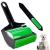 Vibbang 2Piece Set Reusable Sticky Lint Roller Stick It Roller Washable Silicone Stick It Lint Roller Pet Hair Remover Roller with Extra Travel for Pet Hairs Clothes Carseats Carpet Furniture Green