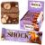 Fitnesshock protein bar set protein bar without the addition of sugar with a high 20% protein content low carb fitness protein bar almost sugar-free (1g) fiber-rich hazelnut chocolate with caramel 12x50g hazelnut chocolate (1 Pack)