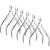 Japior 6 Packs Cuticle Nippers Stainless Steel Cuticle Trimmer Cutter Pointed Blade Nail Cuticle Dead Skin Clipper Manicure Tool for Fingernails Toenails