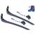 Alemon 2 Pieces Replacements Inline Roller Skating Shoes Energy Strap with Screws Nuts Skates Buckles Accessory,3 Colors Black Blue Pink Black Strap