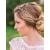 Catery Bride Wedding Headband Pearl Hair Vine Braid Headpieces Bridal Hair Accessories for Women(Sliver)