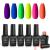 Beetles Neon Gel Nail Polish Set  Summer Nails Gel Neon Orange Hot Pink Blue Yellow Green Purple Gel Polish 6 Colors Soak Off Led Gel Nail Kit Nails Nail Art Manicure A-Fluorescent Fall