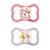 Mam Air Night Silicon Schnuller in the 2 Set tooth-friendly and bright baby pacifier extra light and airy thyroid design with pacifier box 16+ months mouse / trees mouse / trees 16+ / silicone / night