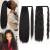 YEESHEDO 2 PONYTAIL Extensions Clip in Hair Black hair extensions yaki kinky curly unpocket corn curly ponytail hair part wrap around around magic paste art hair for women black yaki+curly