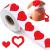 Roll of 500 Pieces Tanning Stickers for Body Sunbathing Tanning Bed Stickers Self Adhesive Body Stickers for Tanning Stickers Outdoor Indoor Salon Supplies (Heart Pattern)