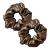 Lilysilk 100% silk hair rings women ponytail bracker hair band made of silk silk hair tie packaging multi-way (chocolate 2) 1 piece (2-pack) chocolate-2 pack