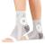 BraceAbility Neuropathy Socks - Peripheral Neuritis Therapy Compression Diabetic Open-Toe Foot Sleeves for Ankle Gout Nerve Damage Pain in Legs and Feet Relief Brace for Men and Women (M - 1 Pair) Medium Grey