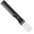 K-Pro teasing comb - Black hairdressing tail comb with metal fork & fine teeth
