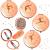 4 Pcs Gymnastics Inspirational Gift for Girls Rose Gold Pocket Mirror Handheld Magnifying Compact Makeup Mirror for Coach Appreciation Gifts Gymnastics Accessories for Girls Gymnastic Graduation Gift