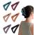 Kavya hair clip women thin hair French matt plastic hair clips medium-sized triangular non-slip hair clips black (a) A multi-colored