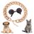 cobee Cat Sunglasses Retro Kitten Sunglass with Rose Gold Chain Eye UV Protection Classic Small Cat Glasses Cosplay Costume for Photo Props Cute Pet Decorations for Birthday Party
