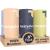 Betterway Bamboo Paper Towels - 6 Rolls, 2 Ply - Plastic Free, Disposable Kitchen Paper Towels - Select Size, Tree Free, Compostable, Strong & Absorbent - Sustainable Product w/ Eco Friendly Packaging