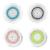 Replacement Facial Cleansing Brush Head , Facial Cleansing Brush Head for Clogged and Enlarged Pores (4 Pack,Mutilcolor) 4 Pack 2 Blue+ 2 Black