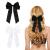 2 Pack Bow Hair Clips Pink Hair Bows for Women Girls Large Bow Clips Hair Barrette Hair Accessories(Black White)