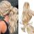 SEGO 45cm ponytail hair extension ponytail hair part braid clip in extensions voluminous claw on synthetic hair wavy blonde blonde 18 "(45cm) -140g lured blonde blonde