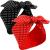 2 Pieces Head Scarf for Women Retro 1940s Head Scarf Bandana Headband Red Black Boho Bow Headbands Vintage Rabbit Ear Hairband Girls Hair Accessories (Lovely Dot)