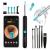 Ear Wax Removal Tool Camera - R1 Upgraded Anti-Fall Off Eartips Ear Cleaner with Camera, Wireless Otoscope with 1080P HD Waterproof Ear Camera, Earwax Removal Kit for iPhone, Android, Black