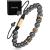 MagnetRX Magnetic Hematite Bracelet MAX Strength Magnetic Stones Beaded Magnetic Bracelets for Men and Women (Gold Zeus 8mm Bead)