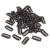 Honbay 50PCS 6-Teeth U-Shape Snap Clips for Hair Extensions - 3.3cm/1.3inch (Black)