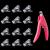 12Pcs Nail Tips Clip for Quick Building Polygel nail forms Nail clips for polygel Finger Nail Extension UV LED Builder Clamps Manicure Nail Art Tool with 1Pcs False Nail Tip Trimmer